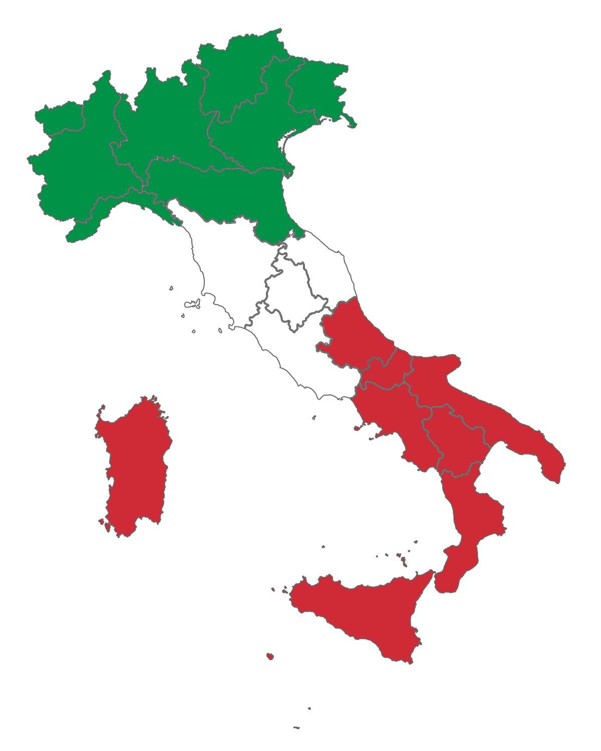 Carte du drapeau italien