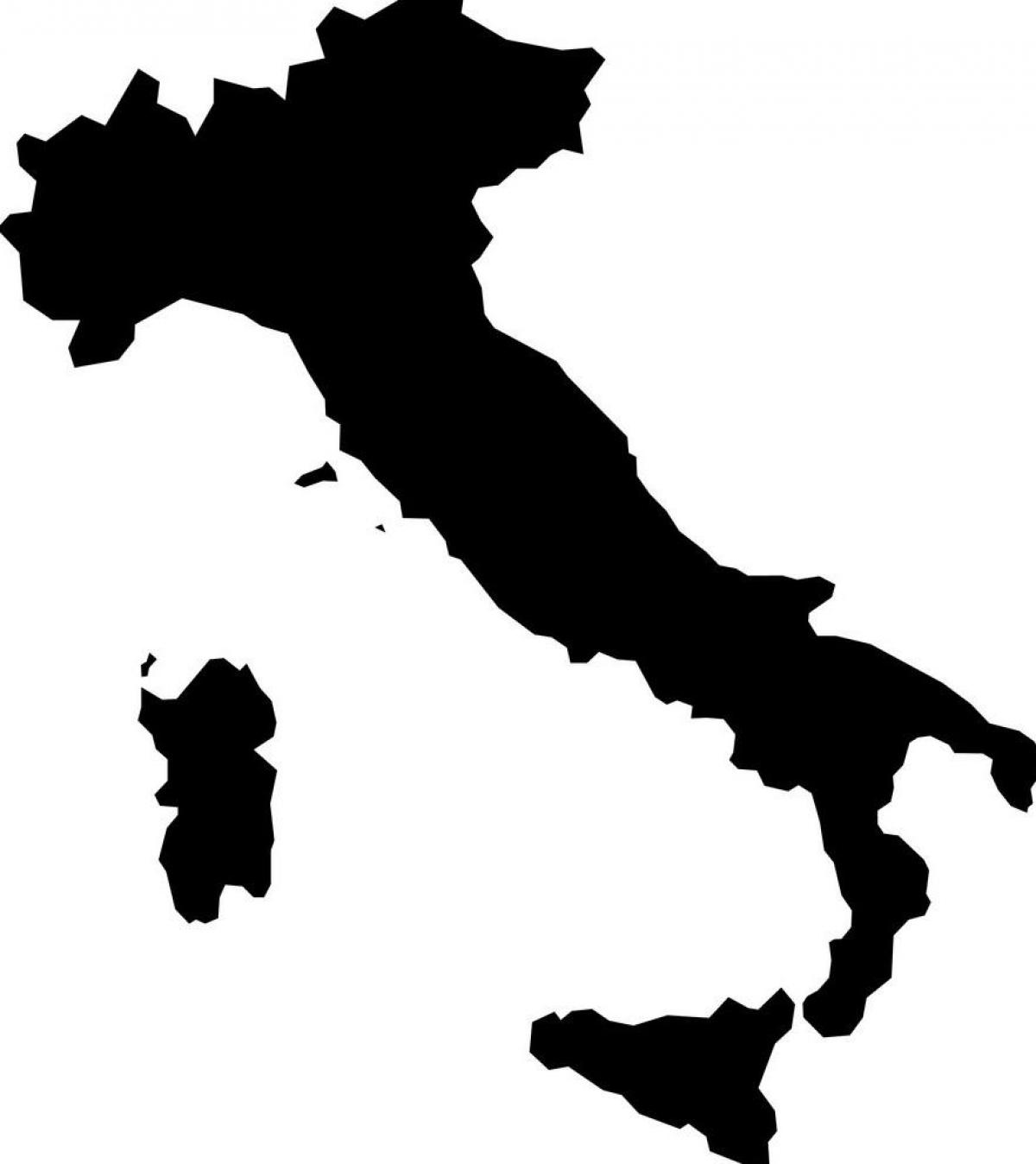 Carte vectorielle de l'Italie